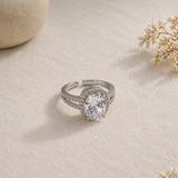 Aurelia Zircon Halo Ring