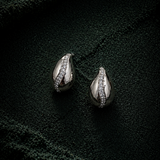 Wave Stud Earring – Silver