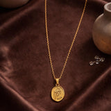 Rosé Medallion Necklace