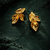 Aurelia Leaf Sculpt Earing