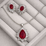 Ruby Radiance Zircon Set