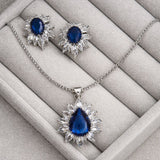 Sapphire Luxe Zircon Set