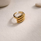 Golden Layered Ring