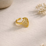Golden Leaf Ring
