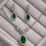 Emerald Luxe Zircon Set