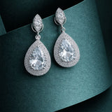 Celestia Double Drop Zircon Earring