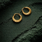 Verdant Leaf Hoops