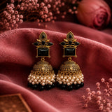 Midnight Pearl Jhumka