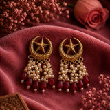 Mehr-o-Maah Earring – Ruby Red