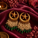 Mehr-o-Maah Earring - Emerald Green