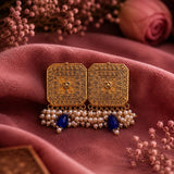 Zariya Pearl Luxe Earring - Blue