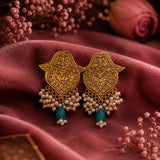Zarqash Heritage Earring – Turquoise Blue