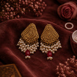 Zarqash Heritage Earring – Ruby Red