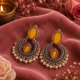 Gulnaar Chand Earrings – Sunflower Yellow