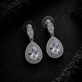 Celestia Double Drop Zircon Earrings